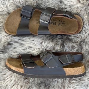 Birkenstock betula Anilin brown leather sandals 10